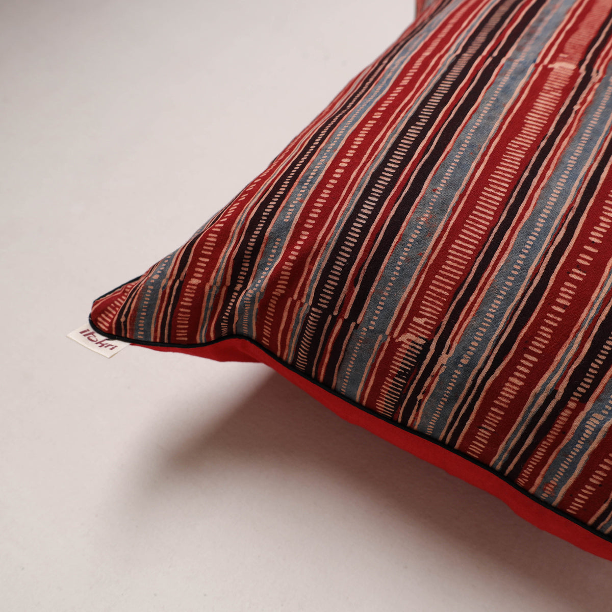 Ajrakh Print Cushion Cover (16 x 16 in) 13