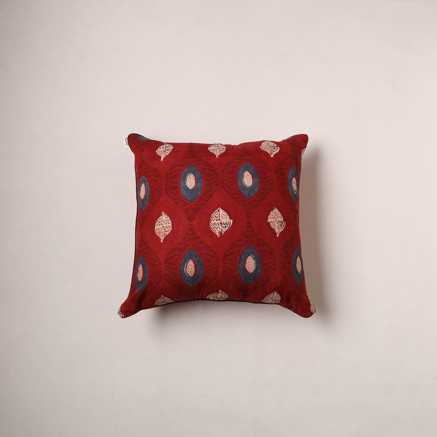 Ajrakh Print Cushion Cover (16 x 16 in) 14