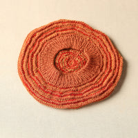 Peach - Kumaun Hand Knitted Woolen Beret Cap 77