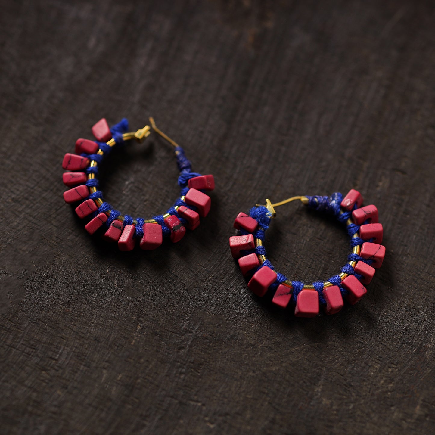 Ananya Handmade Thread & Stone Work Earrings 17