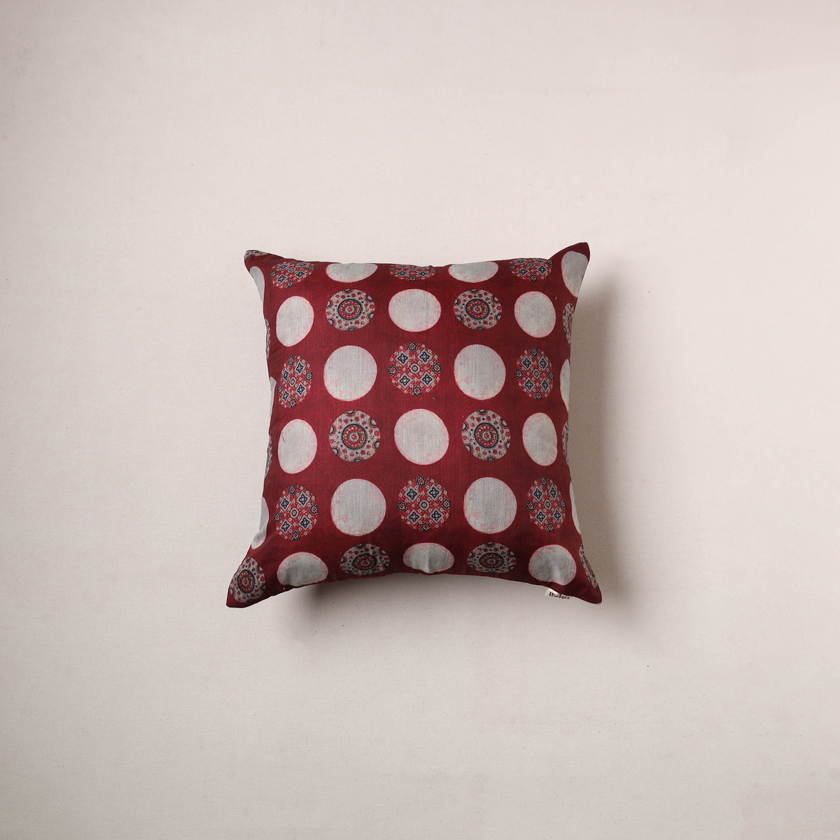 Ajrakh Print Cushion Cover (16 x 16 in) 16