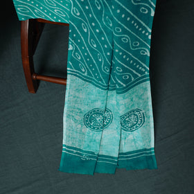Kutch Hand Block Batik Print Cotton 3pc Unstitched Dress Material Suit Set 05