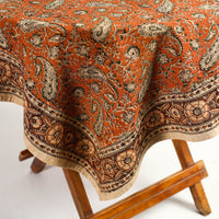 kalamkari block printed table cover