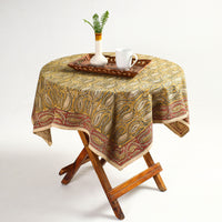 kalamkari block printed table cover