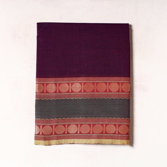 Purple - Kanchipuram Cotton Precut Fabric (1.4 Meter)