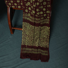 Kutch Hand Block Batik Print Cotton 3pc Unstitched Dress Material Suit Set 09
