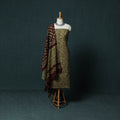 Kutch Hand Block Batik Print Cotton 3pc Unstitched Dress Material Suit Set 09