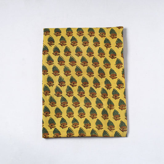 Yellow - Ajrakh Block Printed Cotton Precut Fabric (1 meter) 14