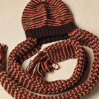 Multicolor - Kumaun Hand Knitted Woolen Muffler Cap 83