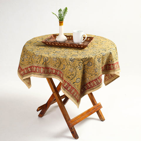 kalamkari block printed table cover