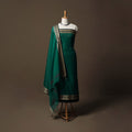 Dharwad Mercerised Cotton 3pc Unstitched Dress Material Suit Set with Woven Border 32