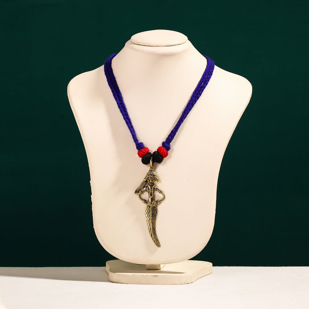 dokra pendant necklace