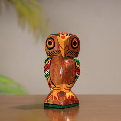 Lord Ganesha - Traditional Burdwan Wood Craft Sculpture (Small) (4.5 in) 66