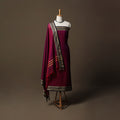 Dharwad Mercerised Cotton 3pc Unstitched Dress Material Suit Set with Woven Border 33
