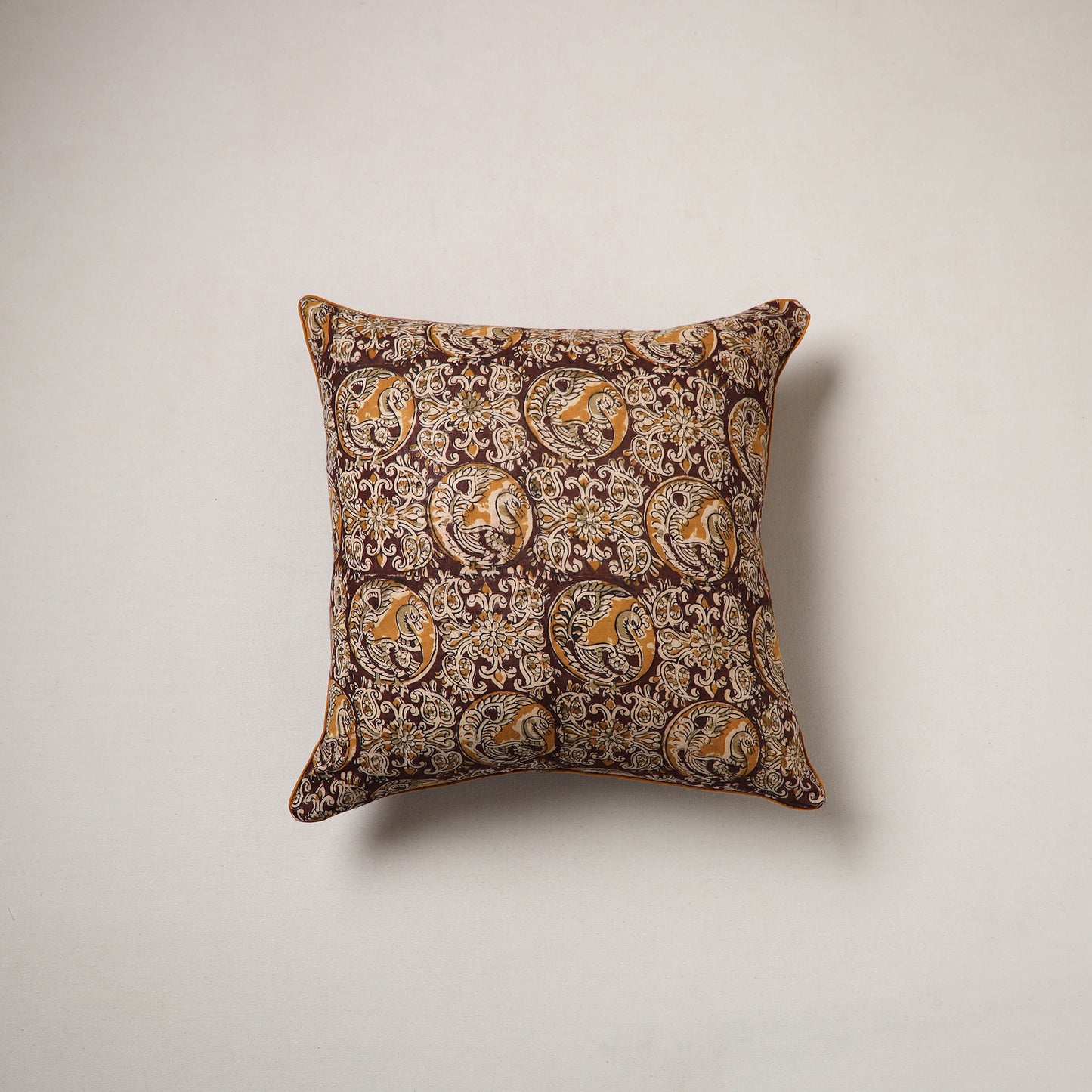 Kalamkari Print Cushion Cover (16 x 16 in) 19
