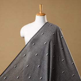 Grey Prewashed Cotton Jacquard Fabric
