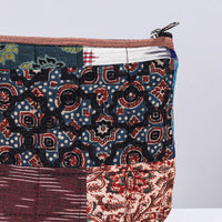 Multicolor - Handmade Cotton Fabric Quilted Patchwork Utility Pouch