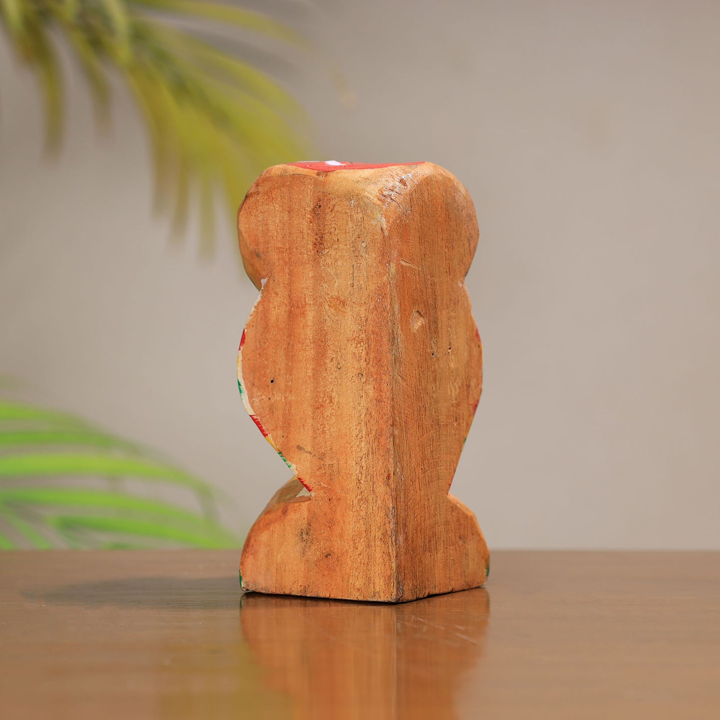 Owl - Traditional Burdwan Wood Craft Handpainted Sculpture (Small) 69