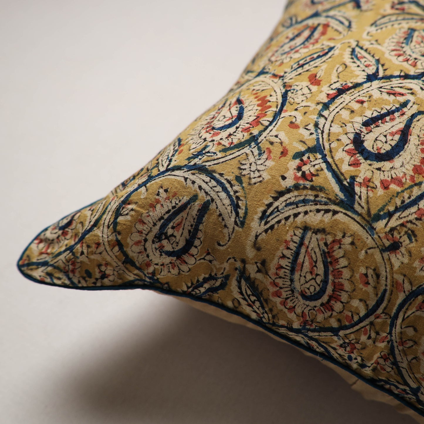 Kalamkari Print Cushion Cover (16 x 16 in) 21