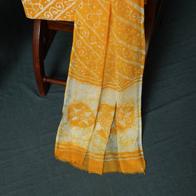Kutch Hand Block Batik Print Cotton 3pc Unstitched Dress Material Suit Set 11