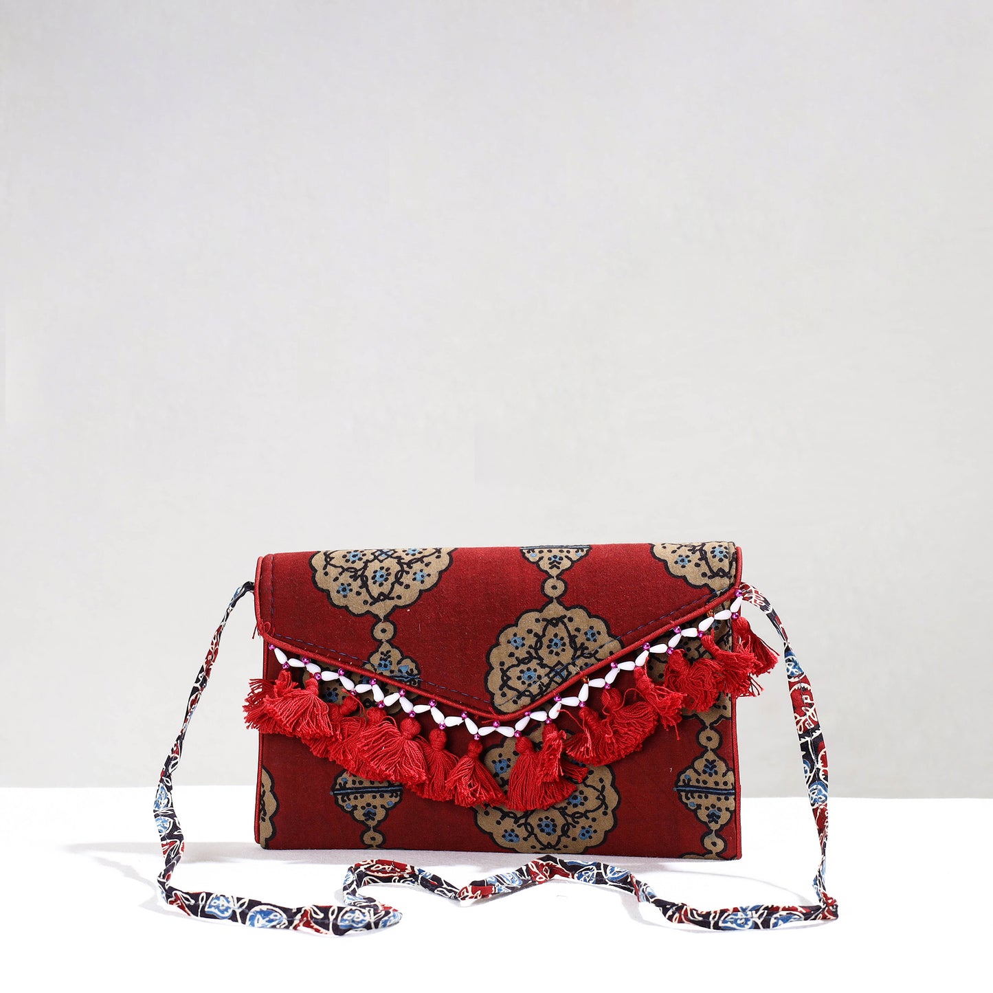 ajrakh sling bag