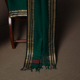 Dharwad Mercerised Cotton 3pc Unstitched Dress Material Suit Set with Woven Border 34