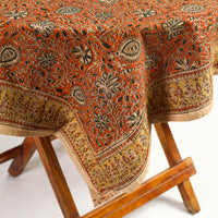 kalamkari block printed table cover