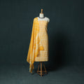 Kutch Hand Block Batik Print Cotton 3pc Unstitched Dress Material Suit Set 11