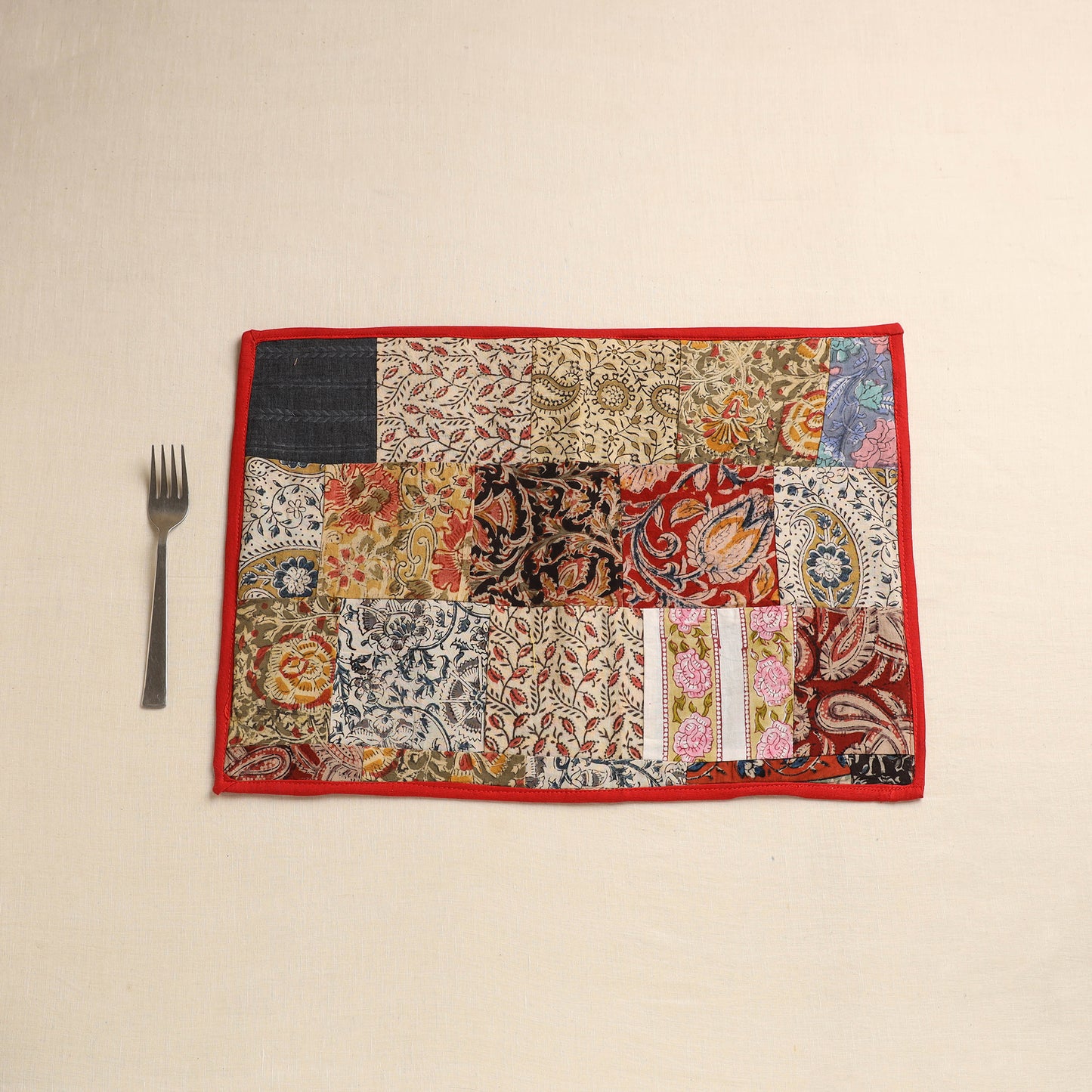 Handcrafted Cotton Patchwork Table Mat 02