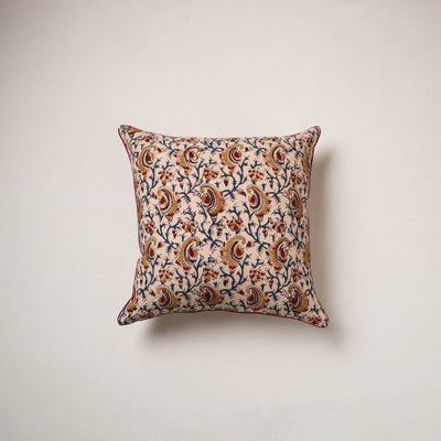 Kalamkari Print Cushion Cover (16 x 16 in) 23