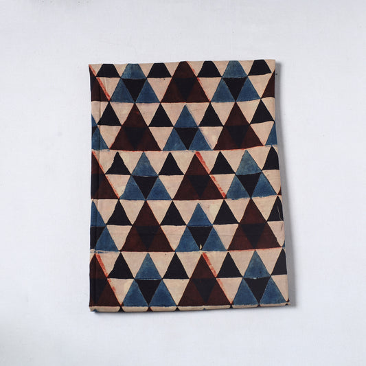 Multicolor - Ajrakh Block Printed Cotton Precut Fabric (1 meter) 22