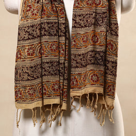 Multicolor Kalamkari Print Handloom Cotton Mangalagiri Stole