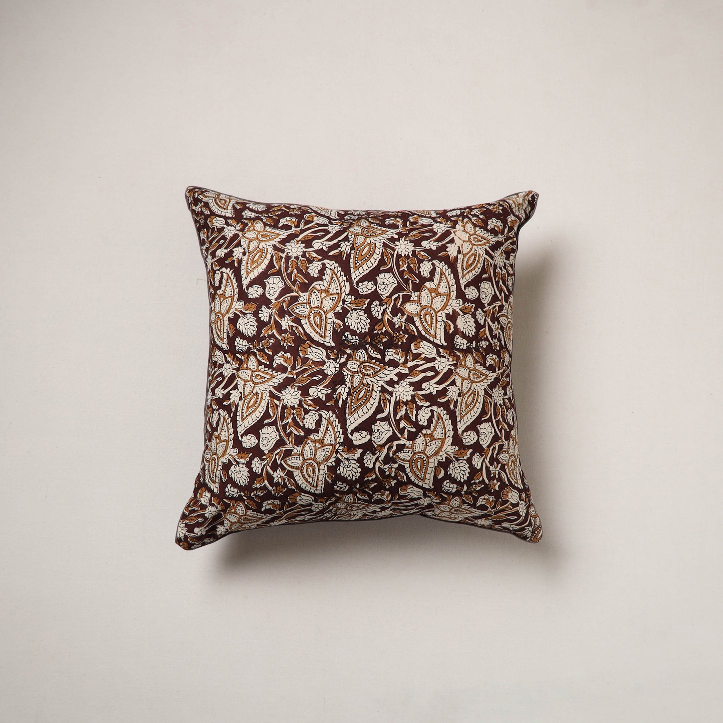 Kalamkari Print Cushion Cover (16 x 16 in) 25