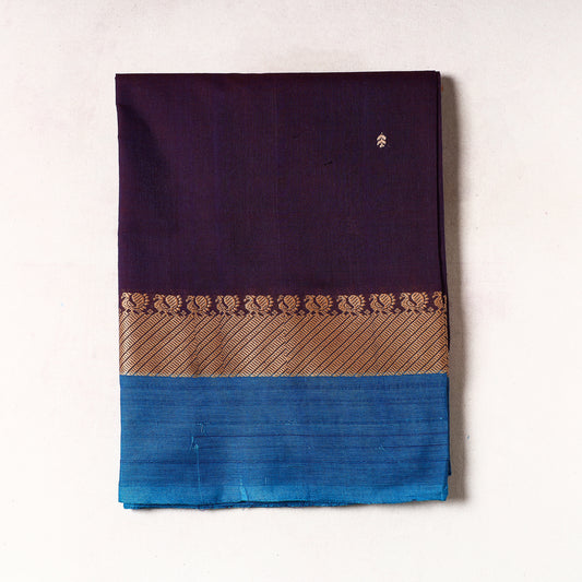 Purple - Kanchipuram Cotton Precut Fabric (2.35 Meter)