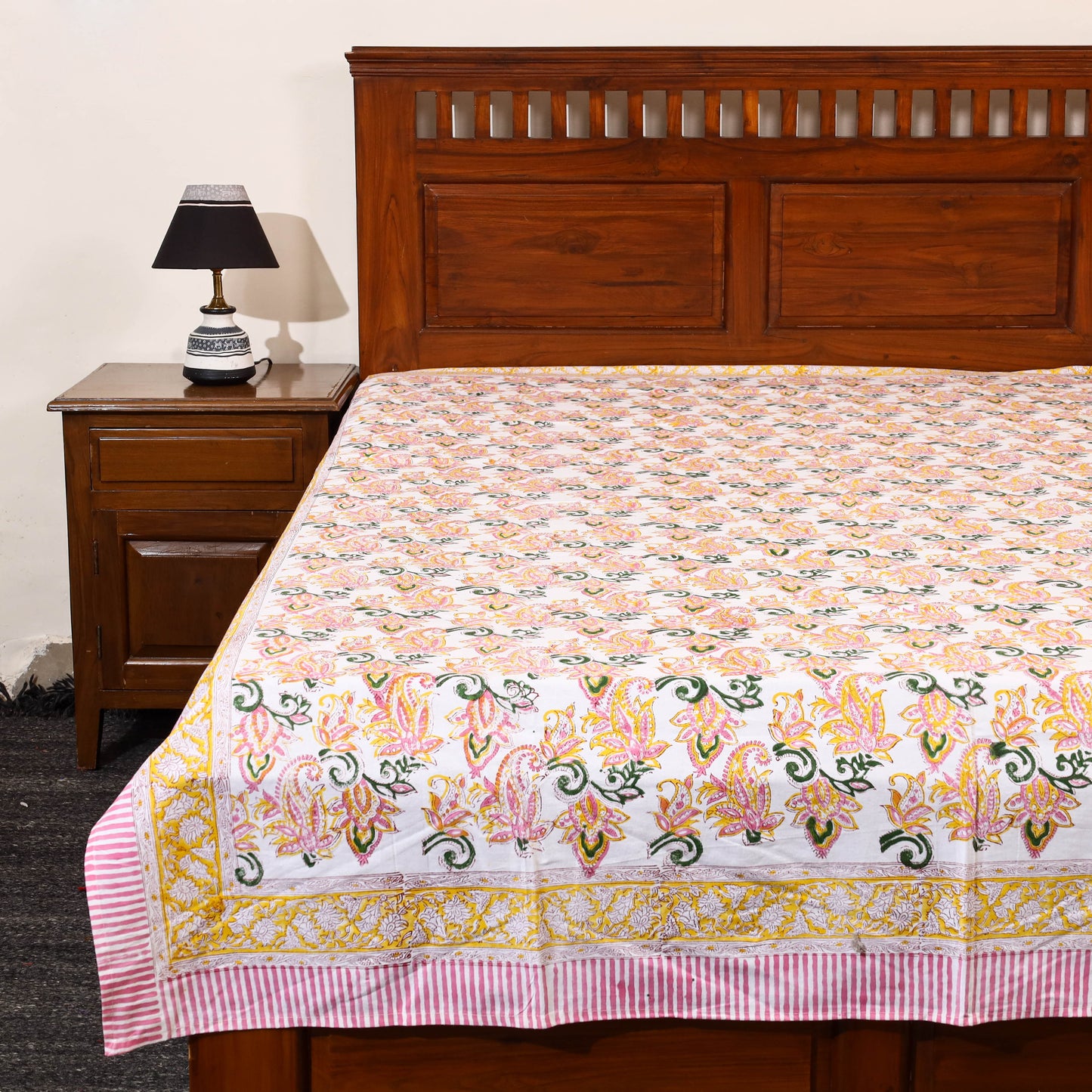 Sanganeri Single Bed Cover