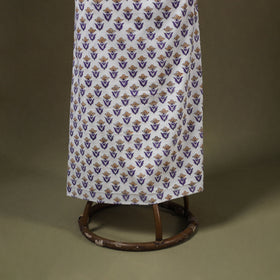 Designer! Block Print Cotton Dress Material with Jewellery Set 