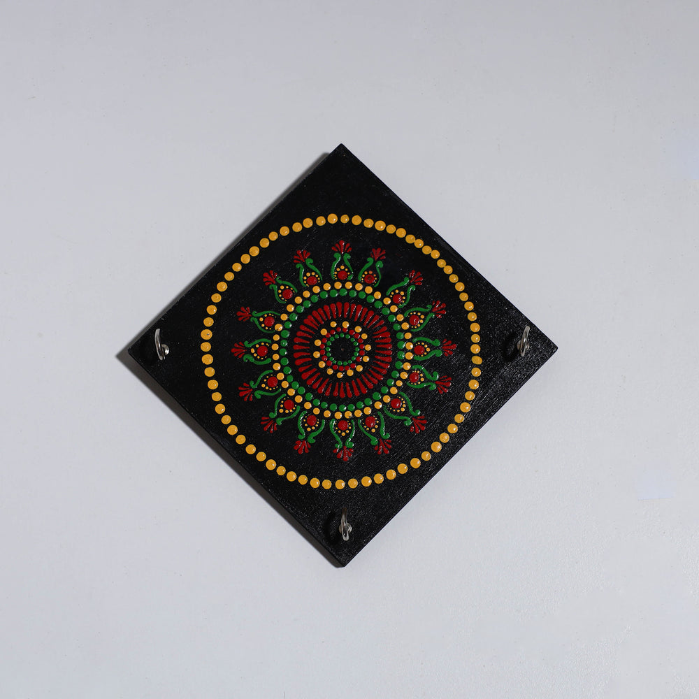 Mandala Art Handpainted Keyholder (7 x 7 in)