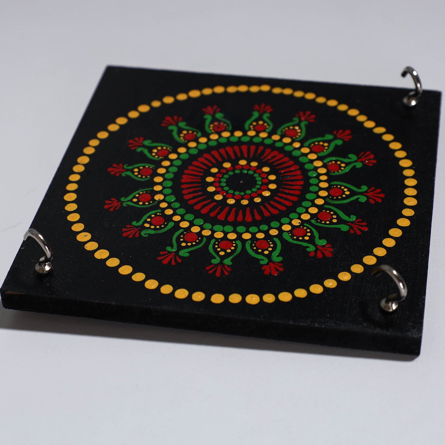 Mandala Art Handpainted Keyholder (7 x 7 in)