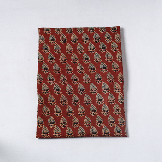 Red - Ajrakh Block Printed Cotton Precut Fabric (1.5 meter) 30