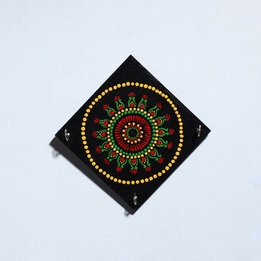 Mandala Art Handpainted Keyholder (7 x 7 in)