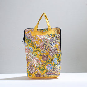 Yellow Jugaad Patchwork Handmade Pithu Bag 109