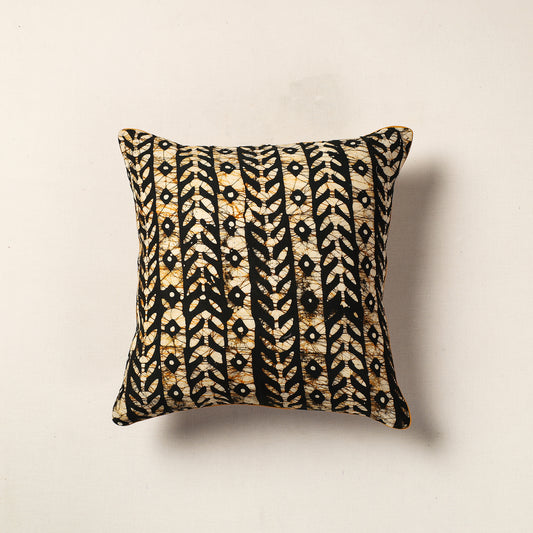 Multicolor - Hand Batik Printed Cotton Cushion Cover (16 x 16 in)