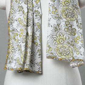 Buy Multicolor Sanganeri Block Print Cotton Stole Online