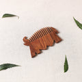  Bijnor Hand Carved Sheesham Wood Comb (Medium) 