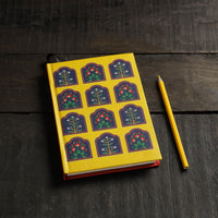 Yellow - Flower Motif Handmade Notebook