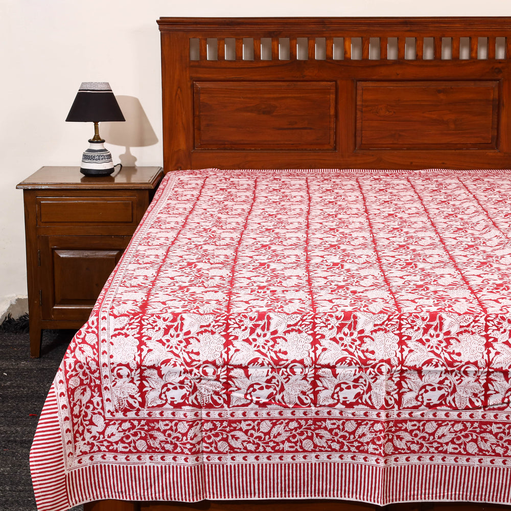 Sanganeri Single Bed Cover