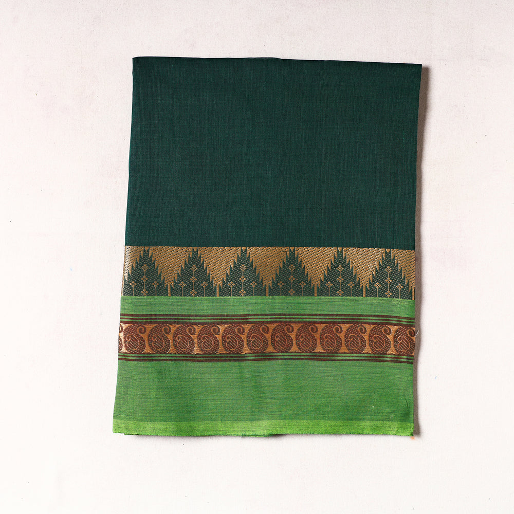 Green - Kanchipuram Cotton Precut Fabric (1.5 Meter)