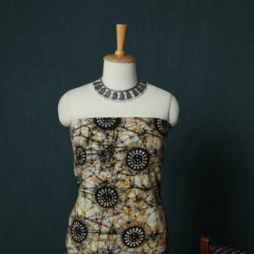 Kutch Hand Block Batik Print Cotton 3pc Unstitched Dress Material Suit Set 16
