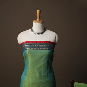 Dharwad Mercerised Cotton 3pc Unstitched Dress Material Suit Set with Woven Border 42