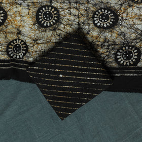 Kutch Hand Block Batik Print Cotton 3pc Unstitched Dress Material Suit Set 16